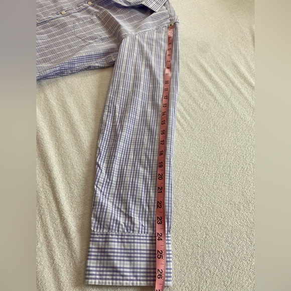 Mens J. Crew Factory Dress shirt in a light purple plaid 👔 - Picture 9 of 9